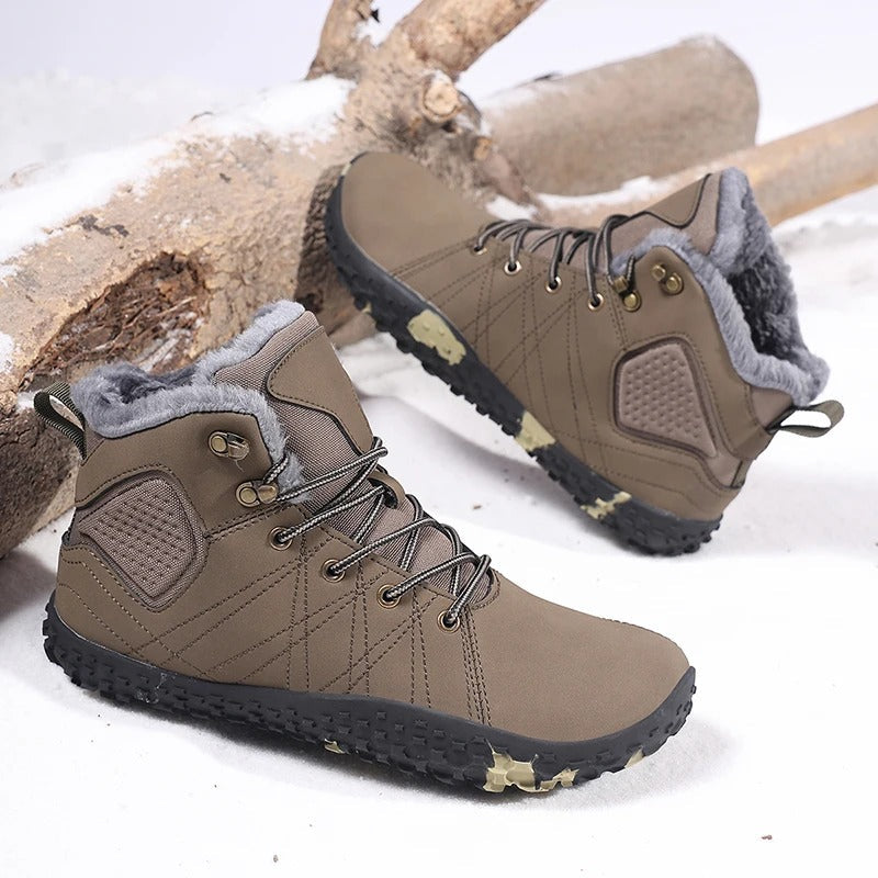 Wide Fit Barefoot Snow Boots with Cozy Lining (Unisex)