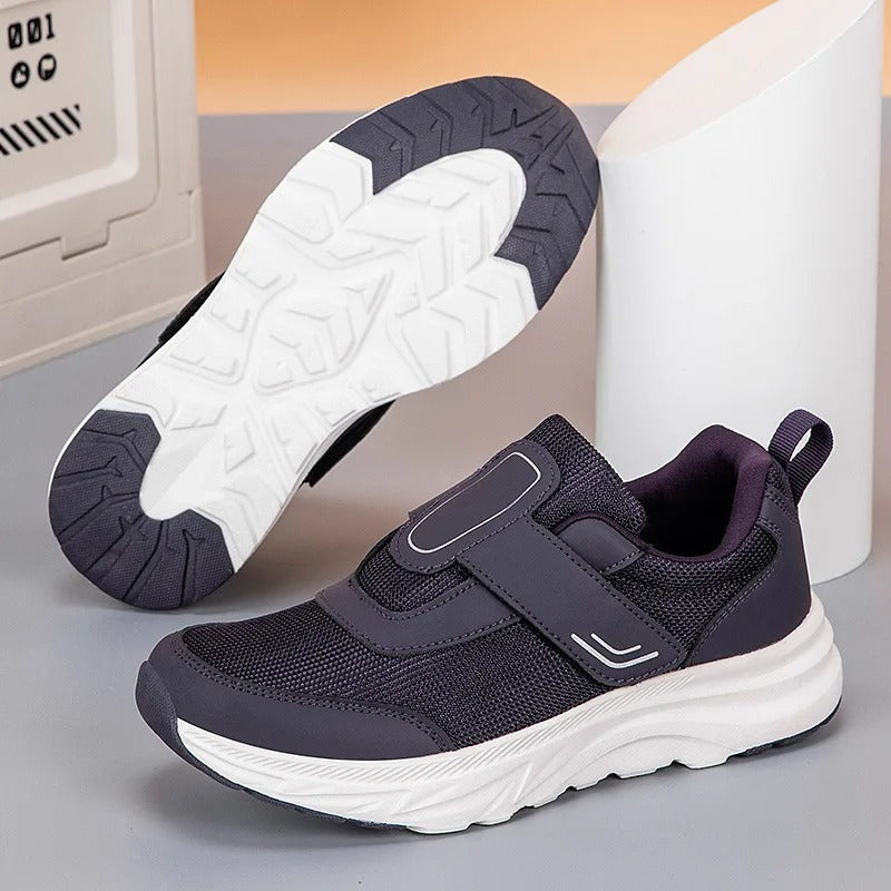 Walking Shoes for Bunions - Wide Toe Box, Velcro Strap, Breathable Mesh