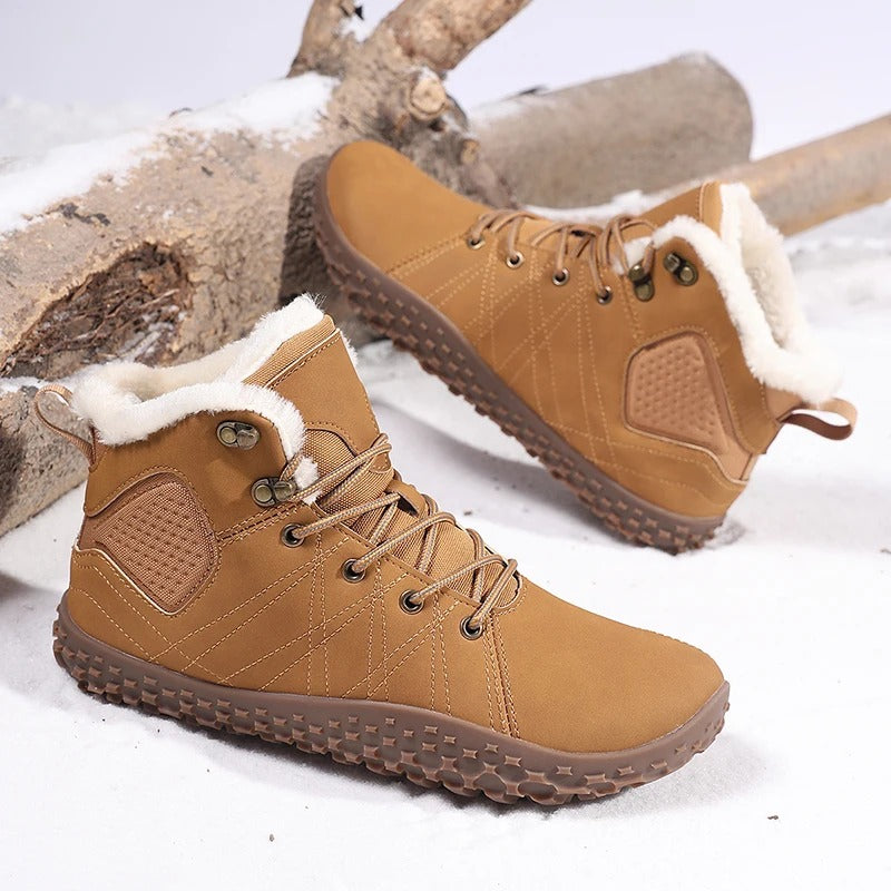 Wide Fit Barefoot Snow Boots with Cozy Lining (Unisex)