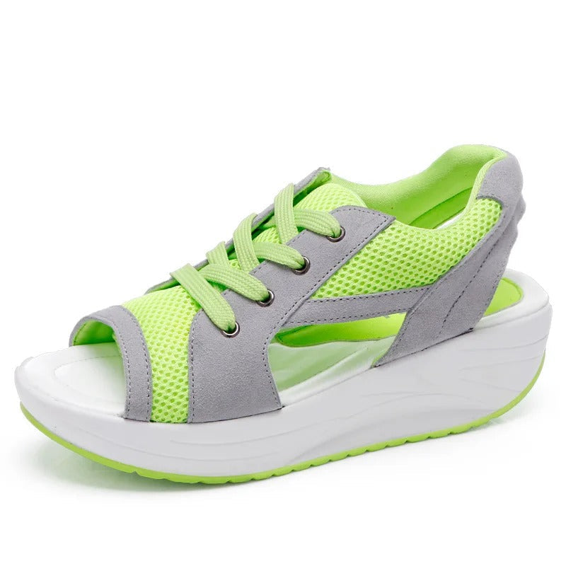 Orthopedic Women's Platform Sandals Mesh Open Toe Chunky Casual Sports Shoes
