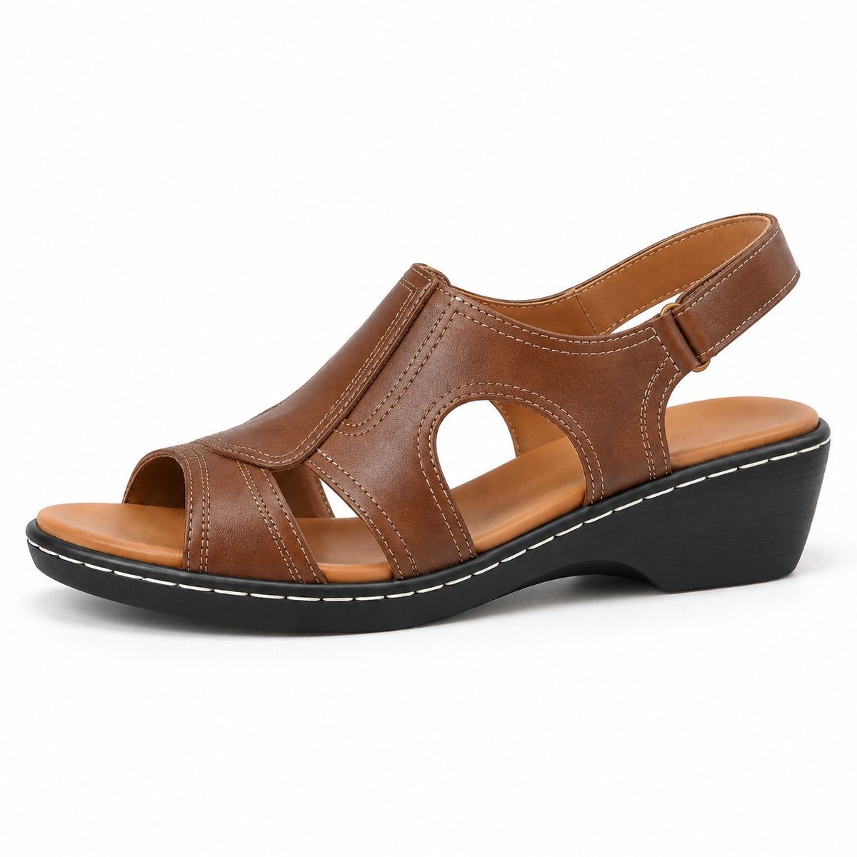 Mamie – Women's Comfortable Sandals in Brown