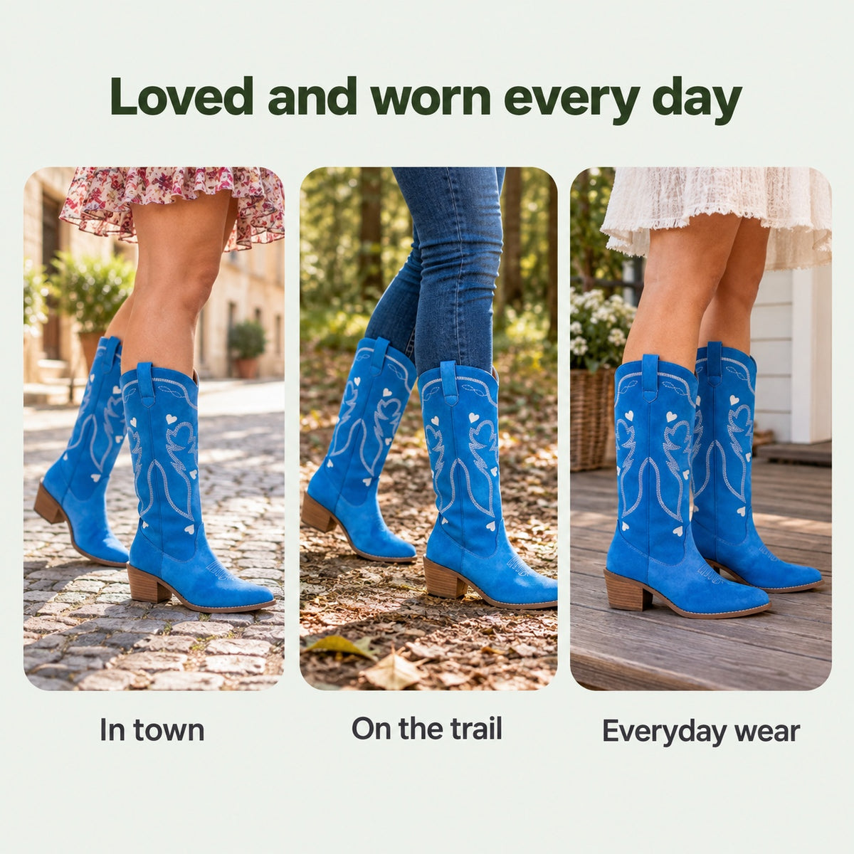 Mandy – Women's Wide Calf Boots, worn every day