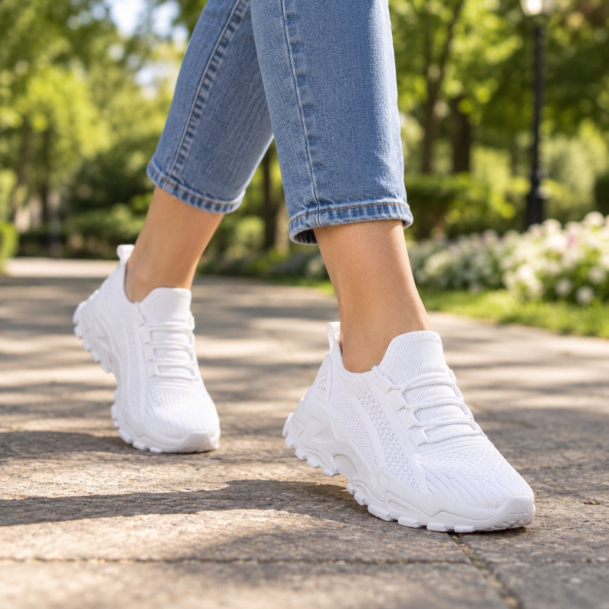 Marcella – Women's Barefoot Shoes, worn on a walk