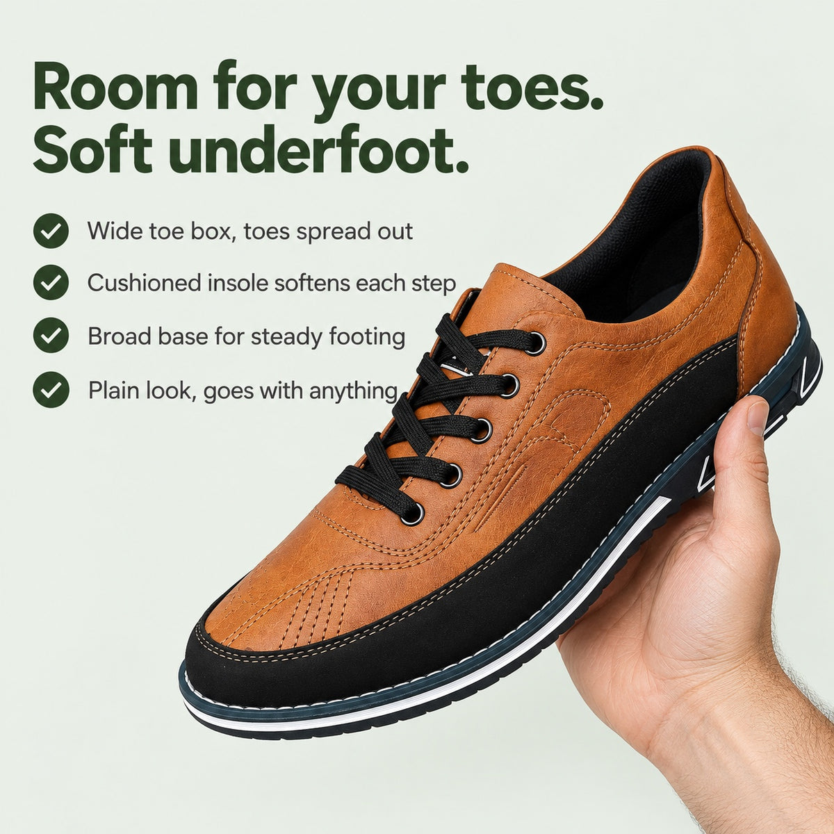 Marco – Men's Wide Toe Box Shoes, key benefits