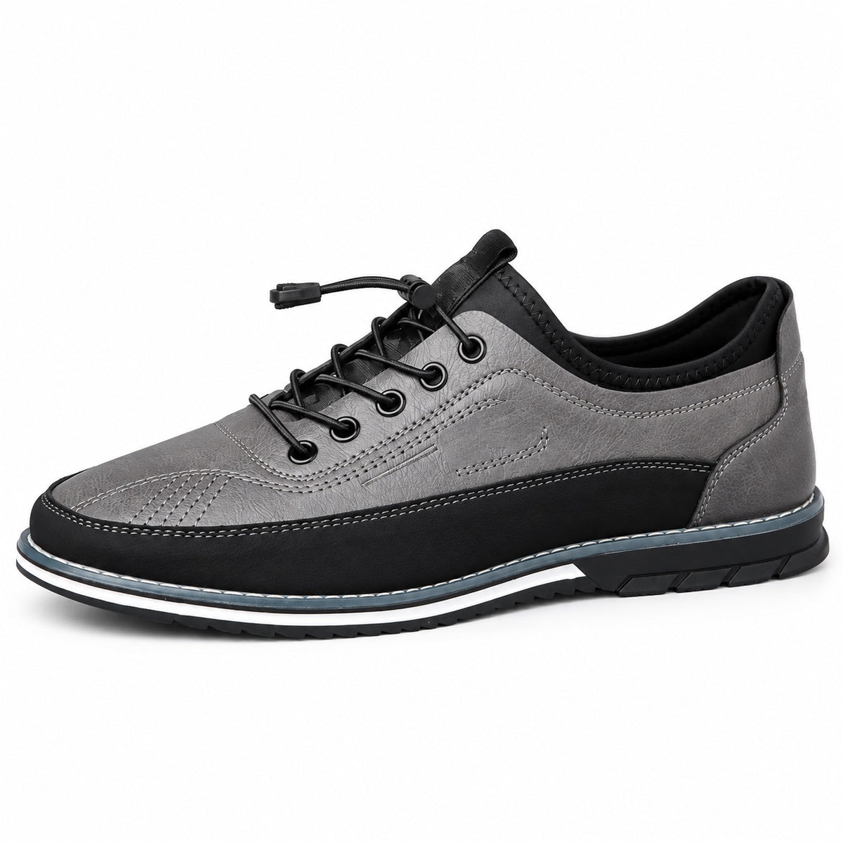 Marco – Men's Wide Toe Box Shoes in Charcoal Gray