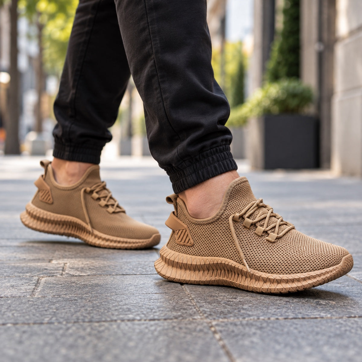 Marlowe – Unisex Non-Slip Shoes, worn on a walk