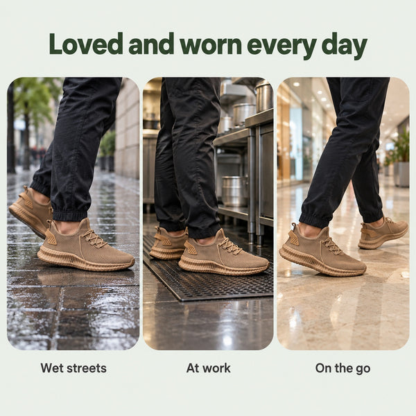 Marlowe – Unisex Non-Slip Shoes, worn every day