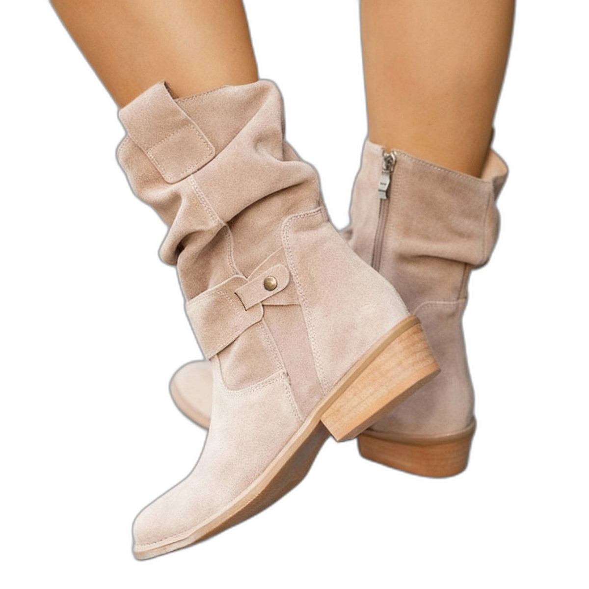 Cook – Bottes unisexes adaptées aux mollets larges avec tige extensible