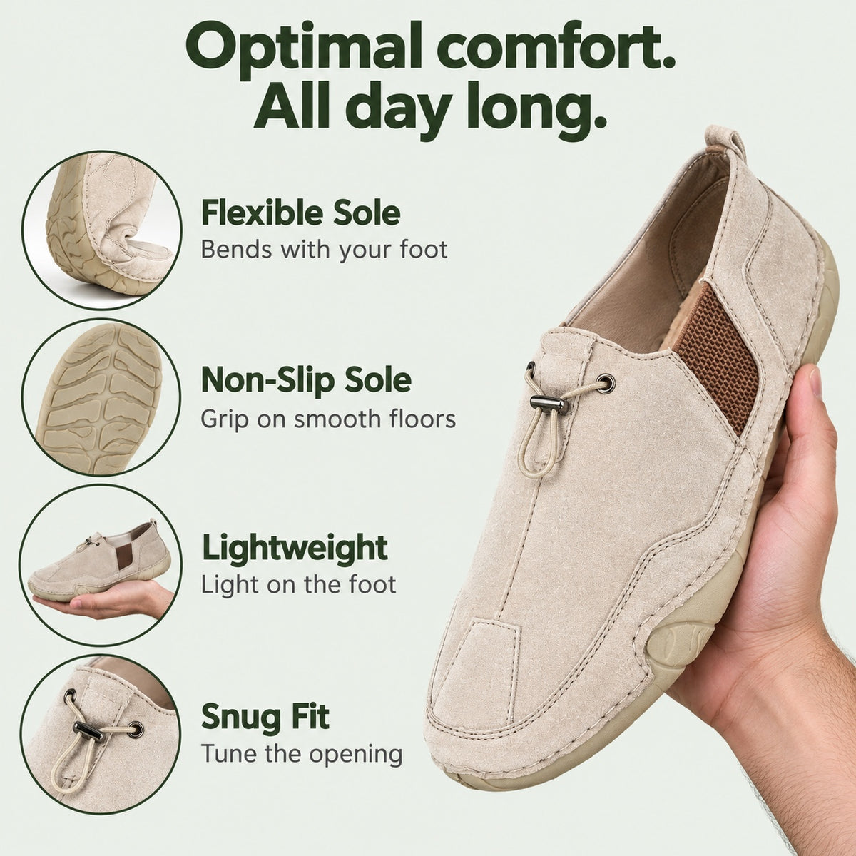 Marvin – Men's Non-Slip Shoes, features