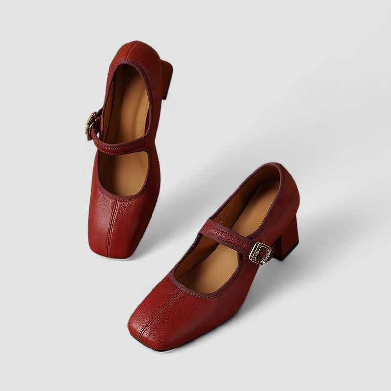 Women's Orthopedic Mary Jane Shoes with Arch Support and Elegant Strap
