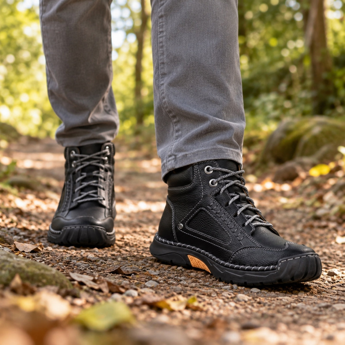 Mathew – Men's Comfort Boots, worn on a walk