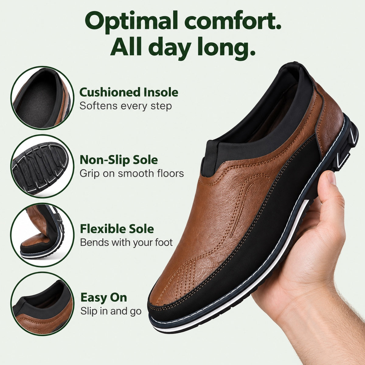 Matt – Men's Non-Slip Loafers, features