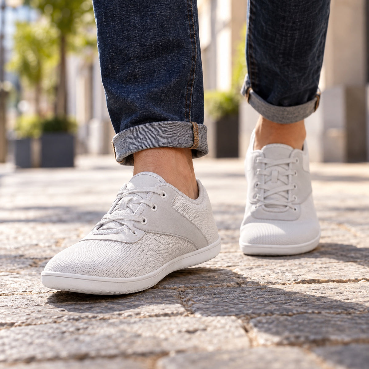 Matthews – Unisex Barefoot Shoes, worn on a walk