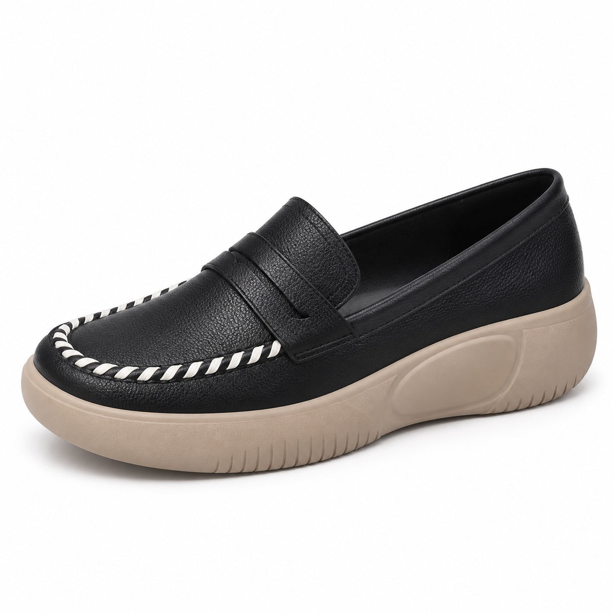 Maxine – Women's Wide Toe Box Loafers in Black