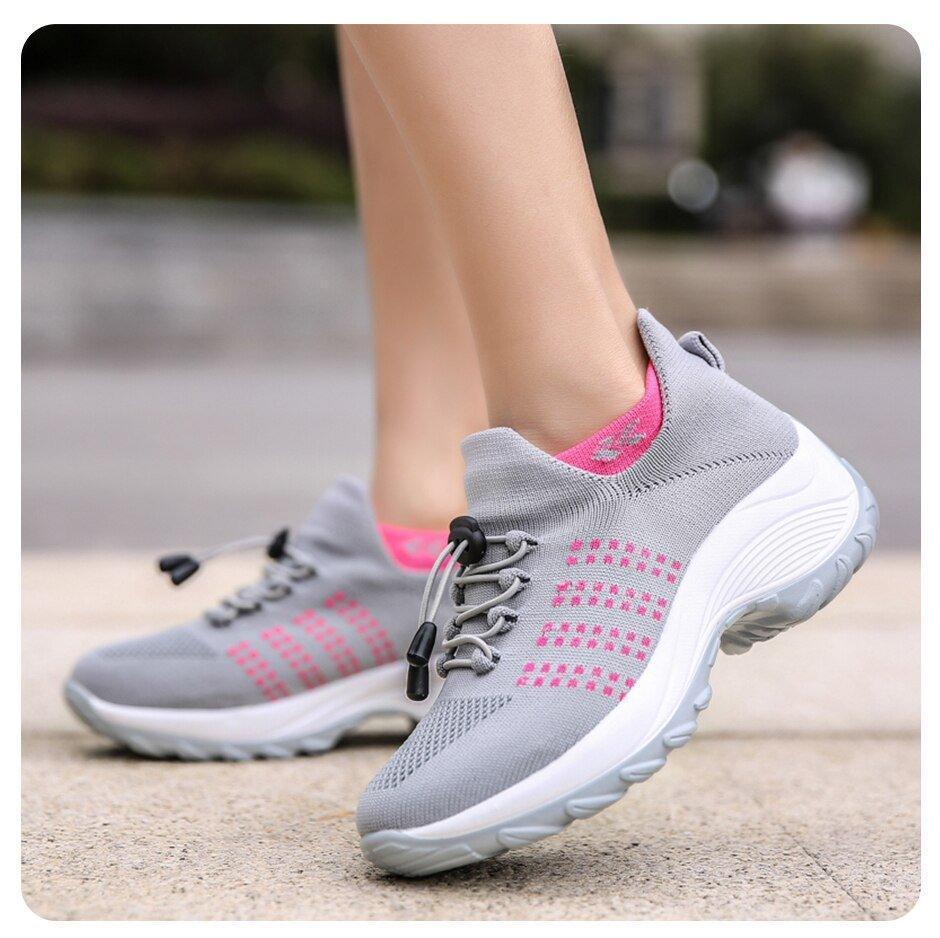 Women's Wide Fit Breathable Mesh Athletic Sneakers