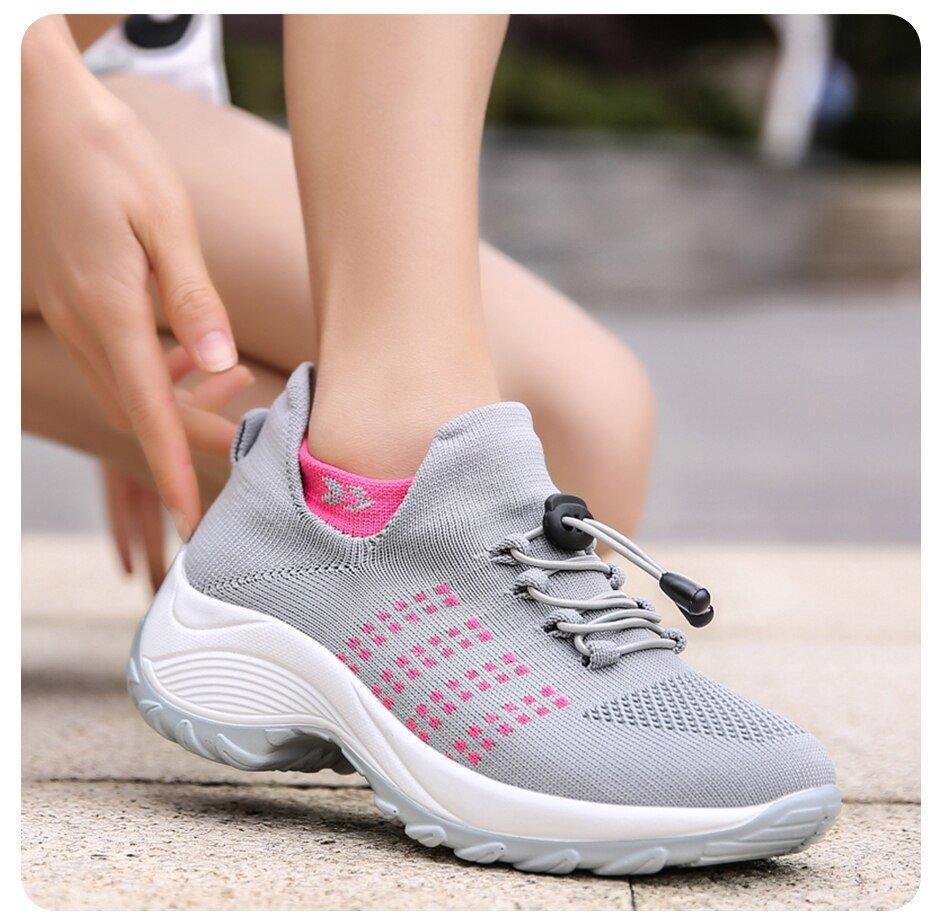 Women's Wide Fit Breathable Mesh Athletic Sneakers