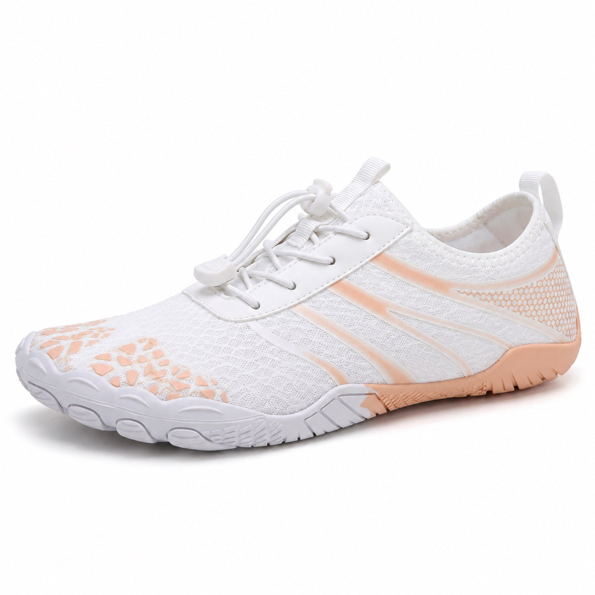 Meyer – Unisex Barefoot Shoes in White/Pink