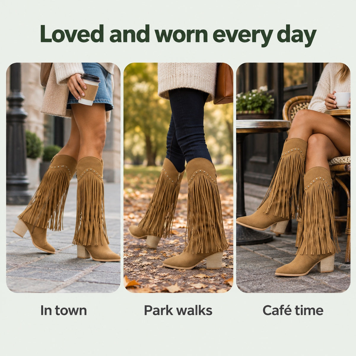 Miller – Unisex Wide Calf Boots, worn every day