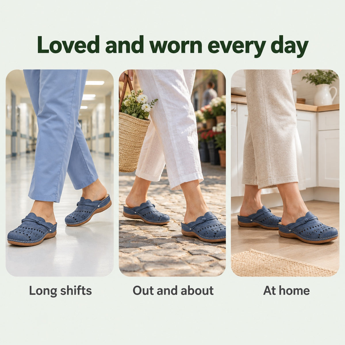 Molly – Women's Nursing Clogs, worn every day