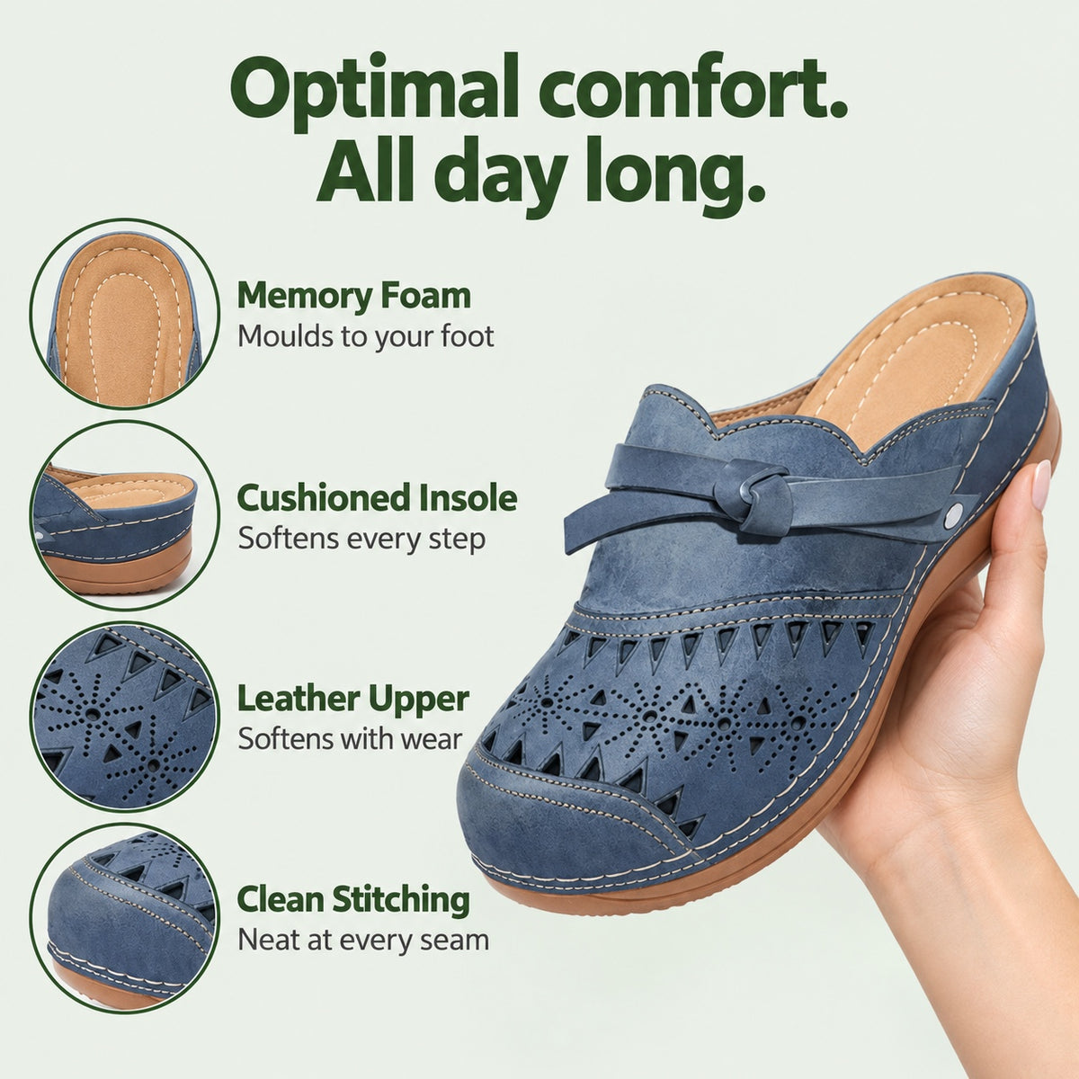 Molly – Women's Nursing Clogs, features