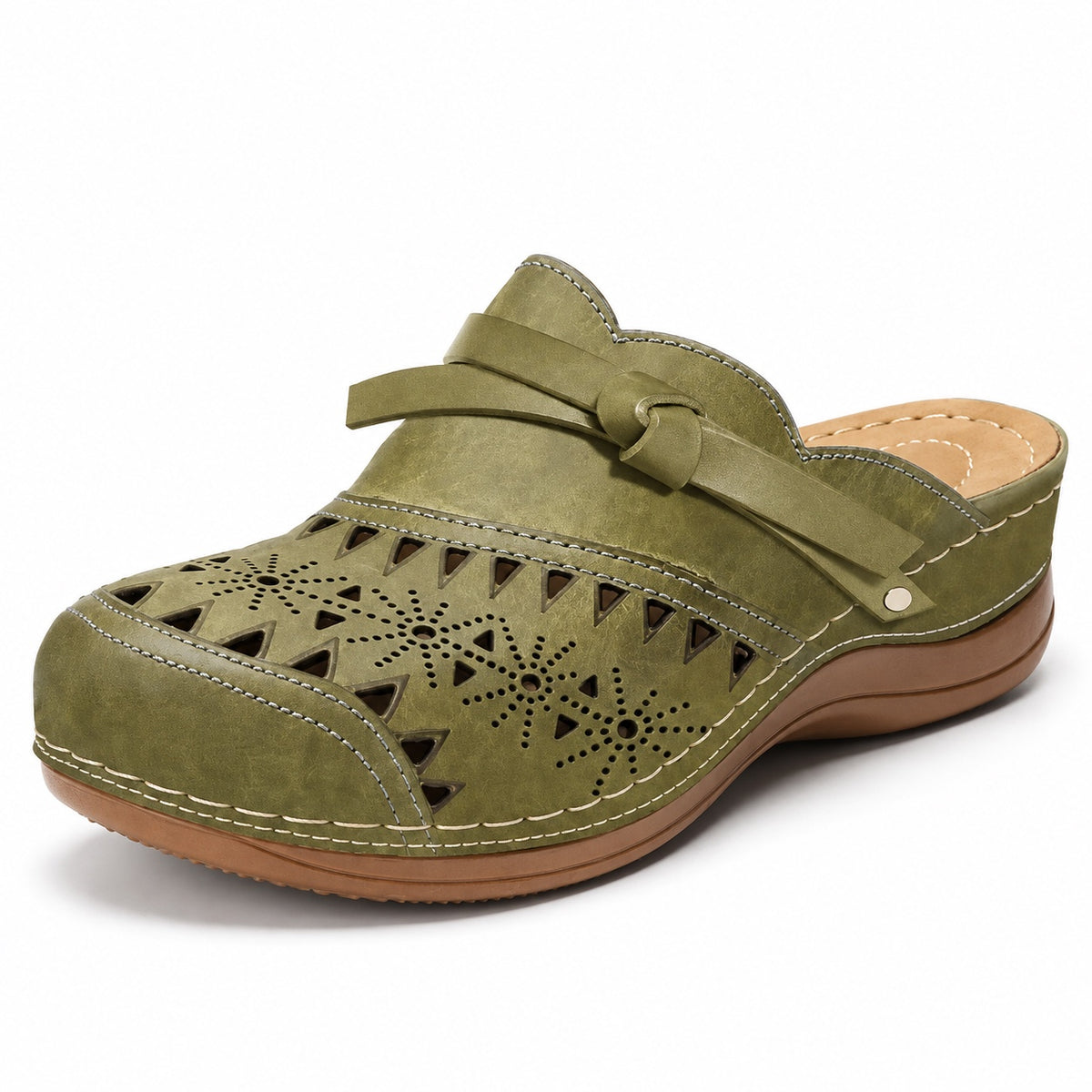 Molly – Women's Nursing Clogs in Military Green