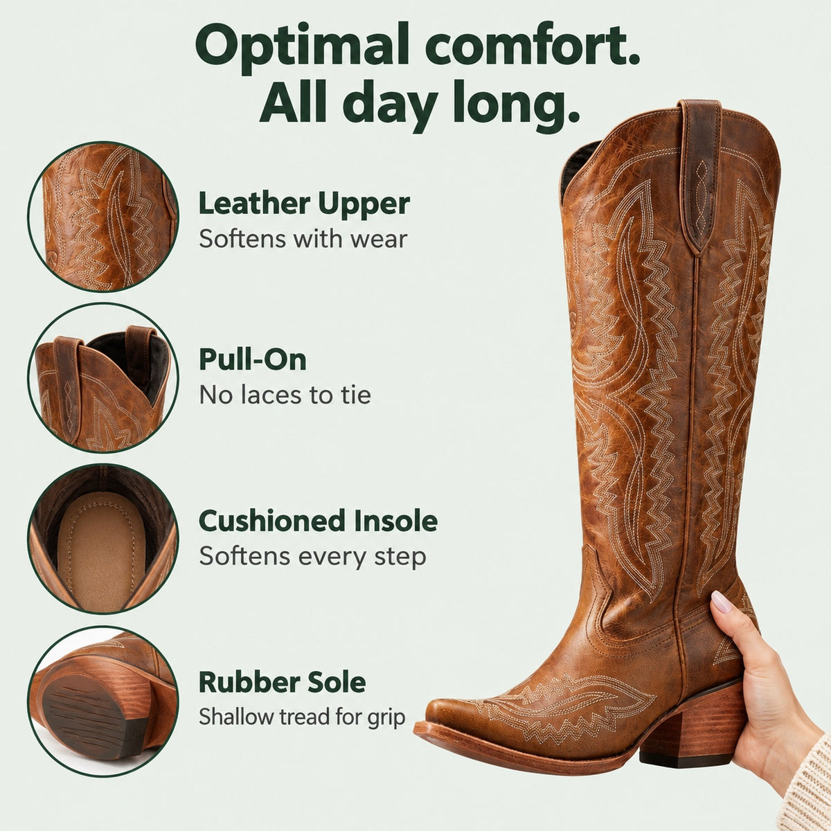 Munoz – Unisex Comfort Boots, features