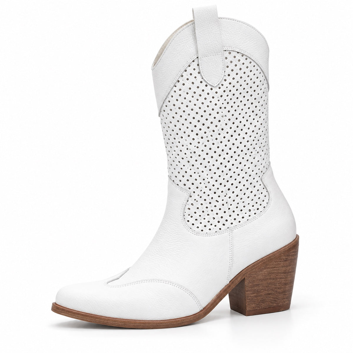 Muriel – Women's Wide Calf Boots in White