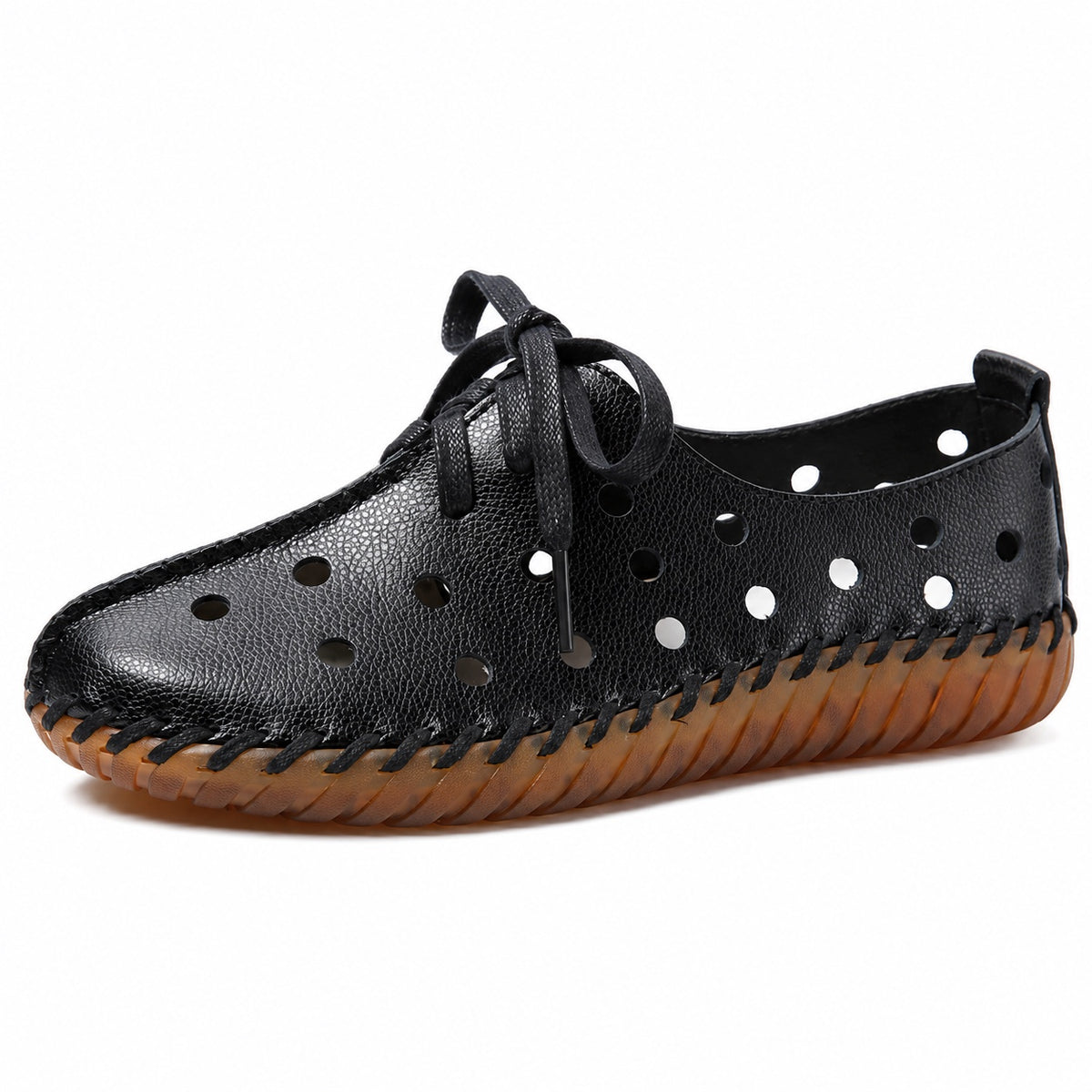 Myers – Unisex Wide Toe Box Shoes in Black hollow