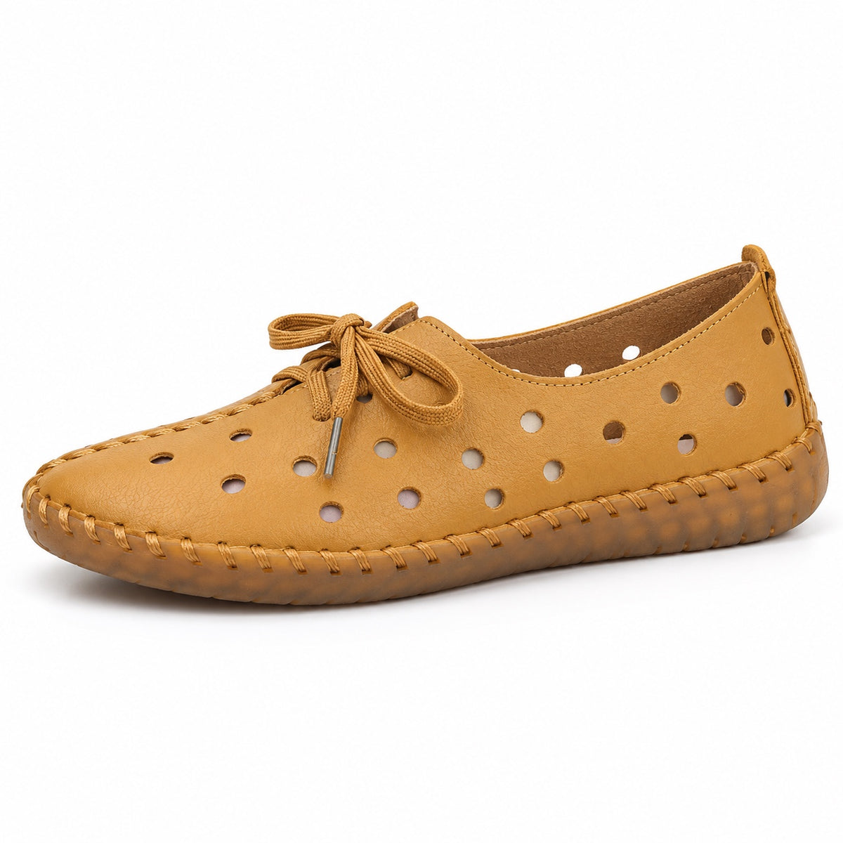 Myers – Unisex Wide Toe Box Shoes in Brown hollow