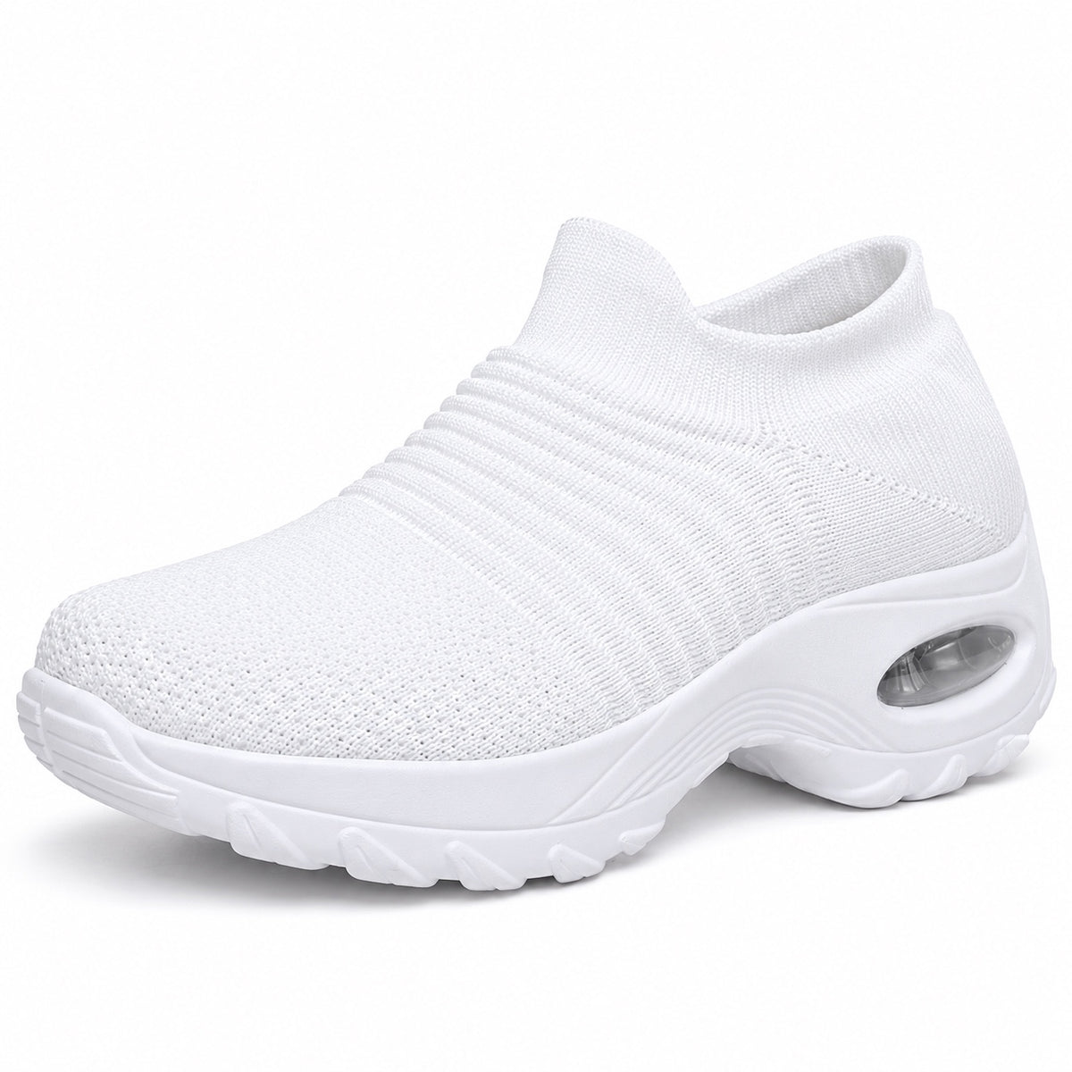 Nancy – Women's Plantar Fasciitis Shoes in All White
