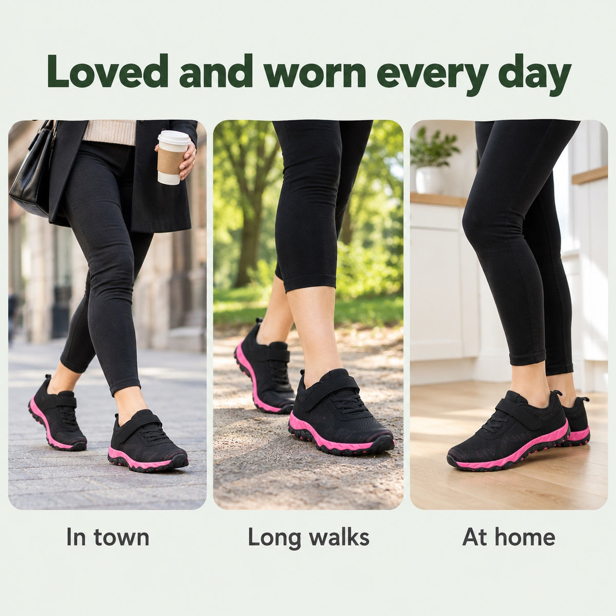 Natalie – Women's Plantar Fasciitis Shoes, worn every day