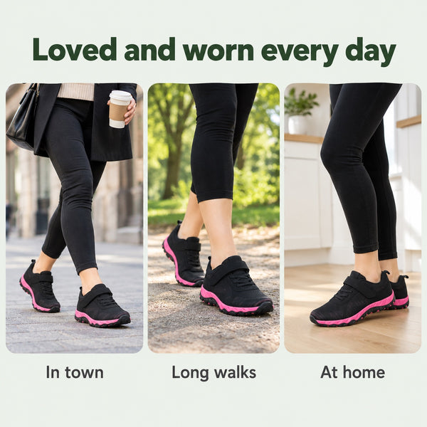 Natalie – Women's Plantar Fasciitis Shoes, worn every day