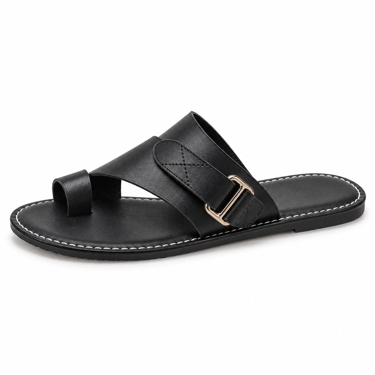 Natasha – Women's Wide Toe Box Sandals in Black