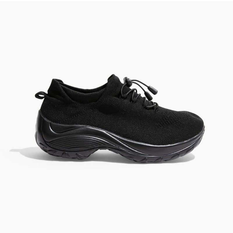 Non-Slip Healthcare Worker Ortho Stretch Cushion Shoes - Midnight Black
