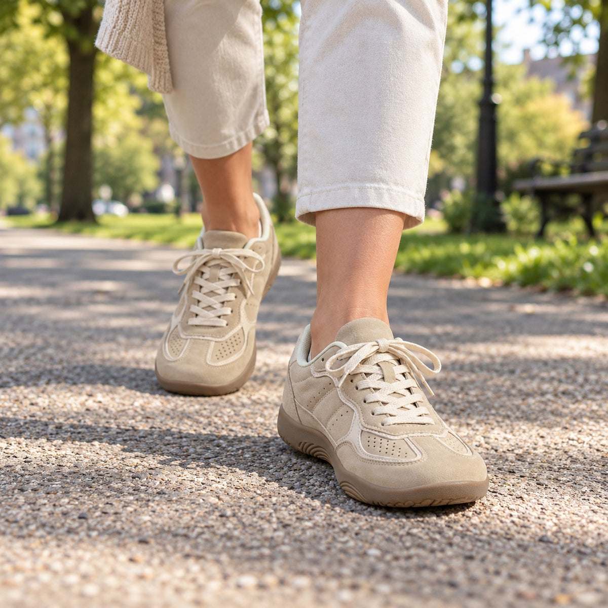 Norma – Women's Barefoot Shoes, worn on a walk