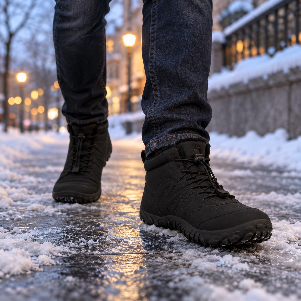 Nova – Unisex Comfort Boots, worn on a walk