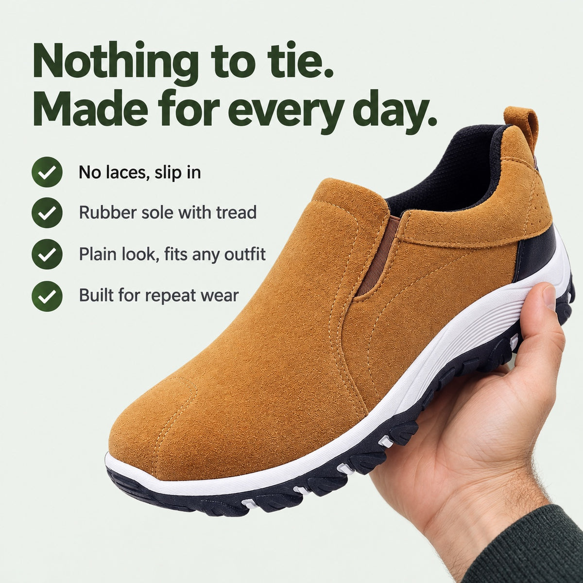 Obrien – Unisex Slip-On Shoes, key benefits