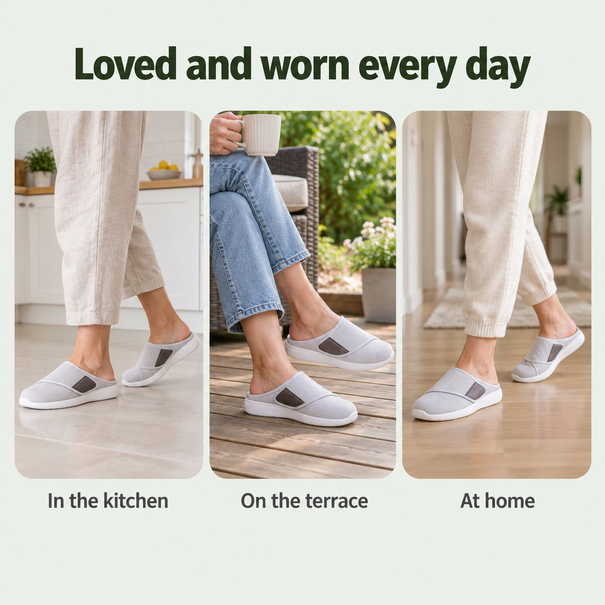 Olivia – Women's Comfort Slippers, worn every day