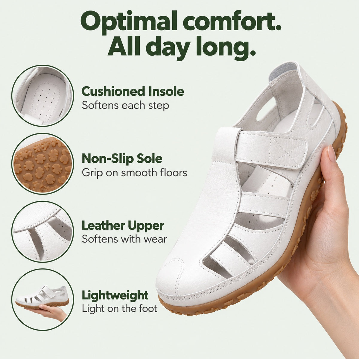 Ortega – Women's Nursing Shoes, features