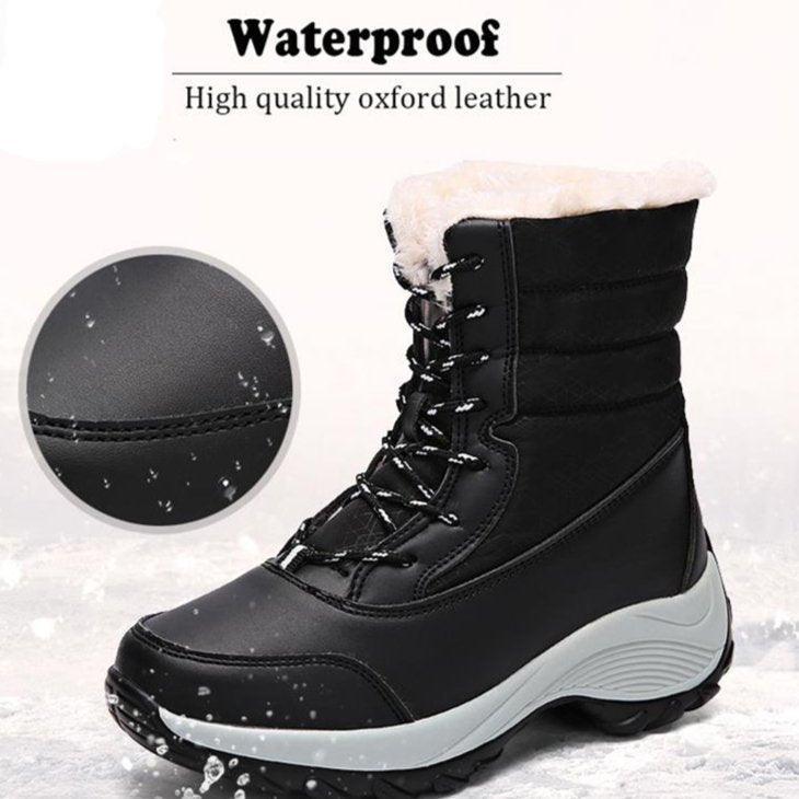 Women's Waterproof Winter Boots with Fur Lining