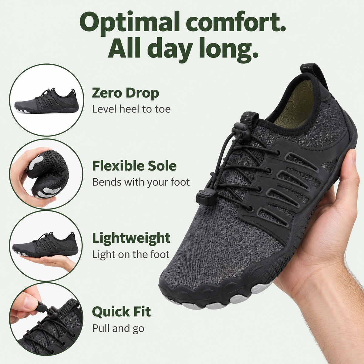 Owens – Unisex Barefoot Shoes, features