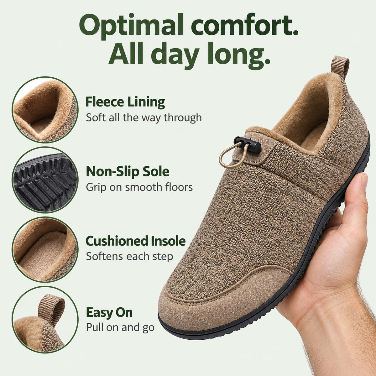 Parker – Unisex Slip-On Shoes, features