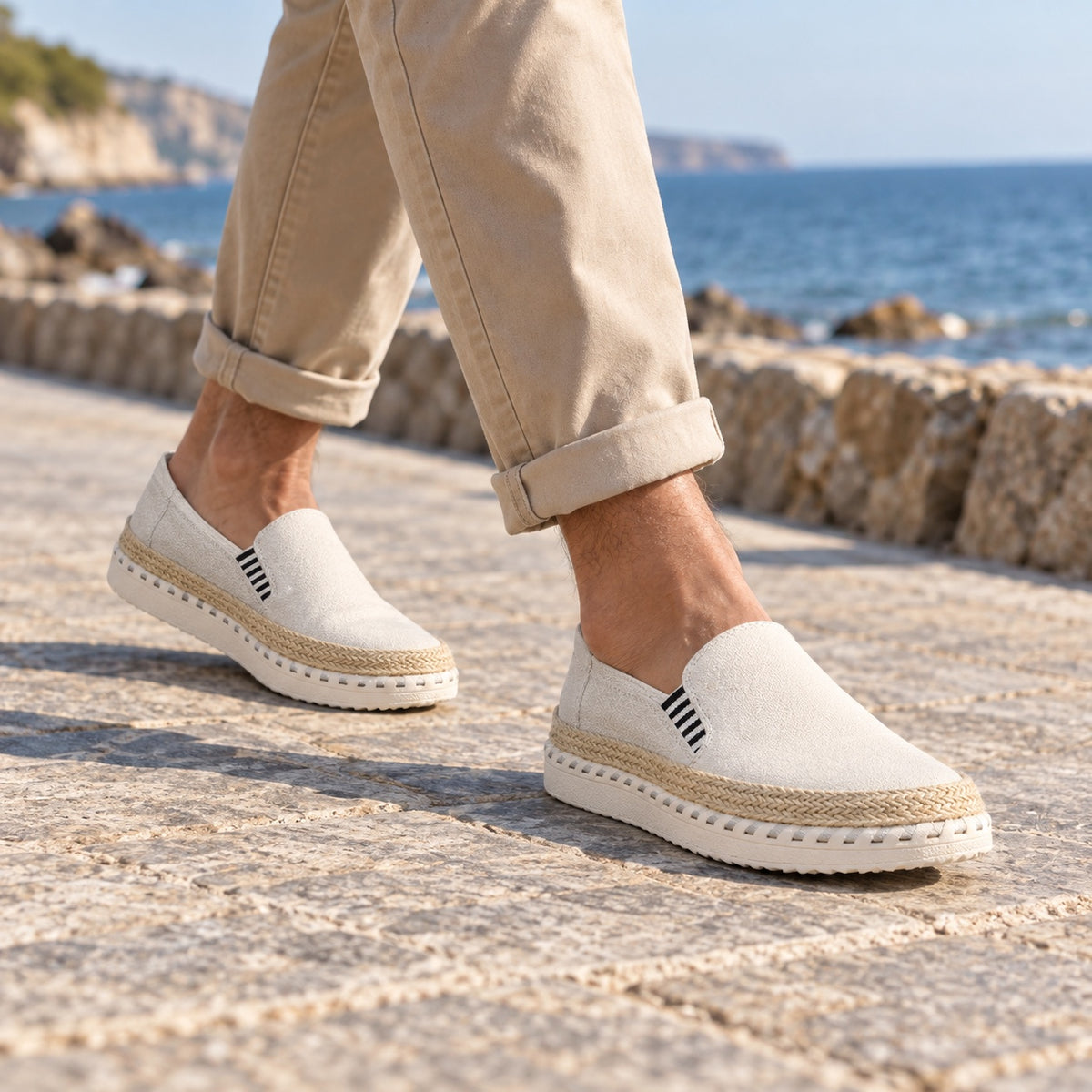 Parsons – Unisex Plantar Fasciitis Shoes, worn on a walk