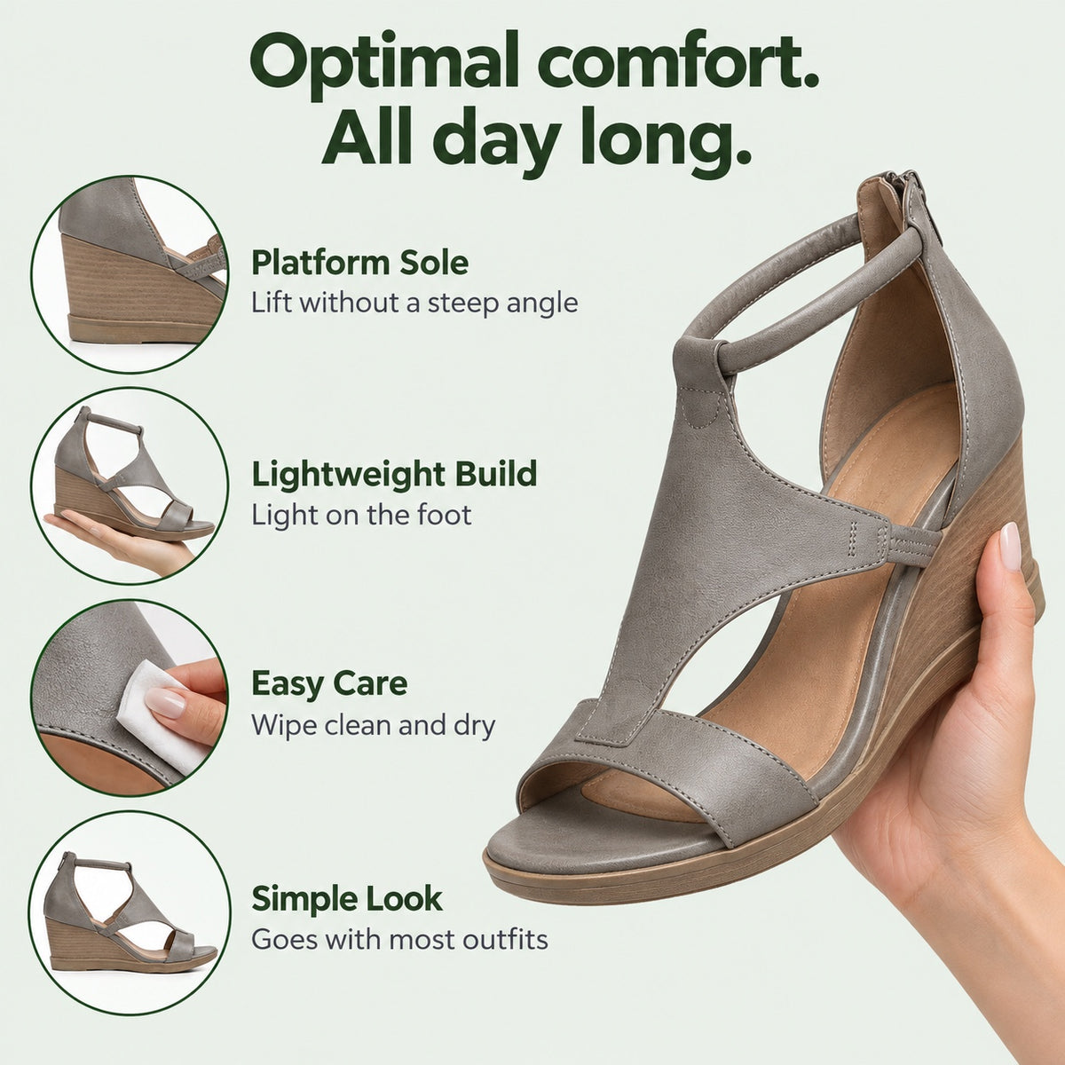 Peters – Women's Comfortable Sandals, features