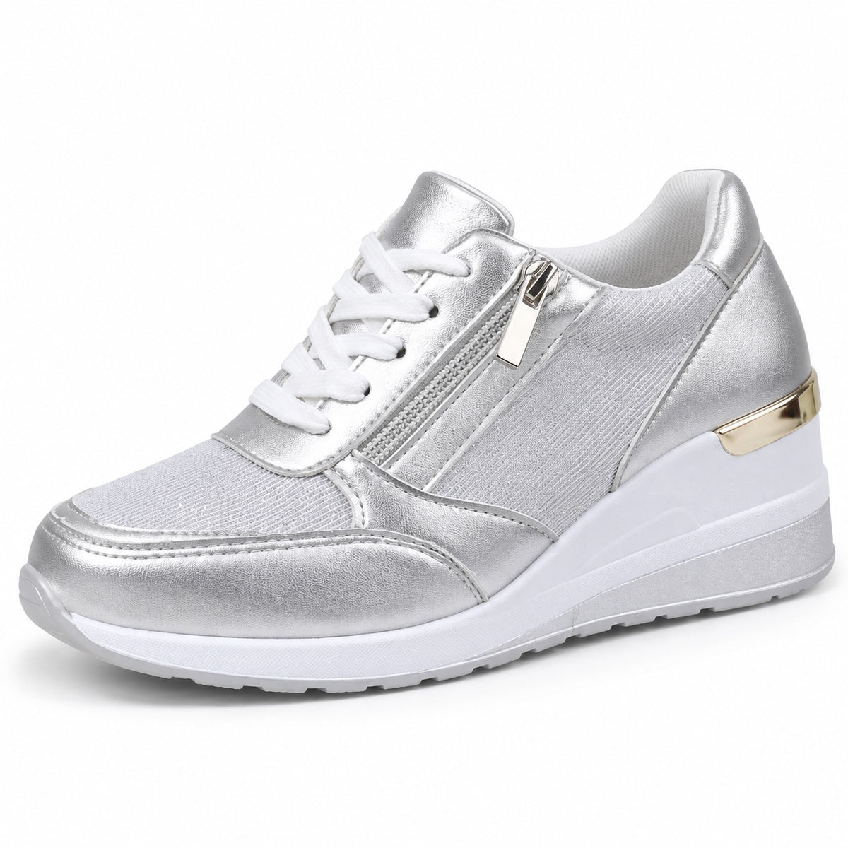 Powell – Unisex Walking Shoes in Silver