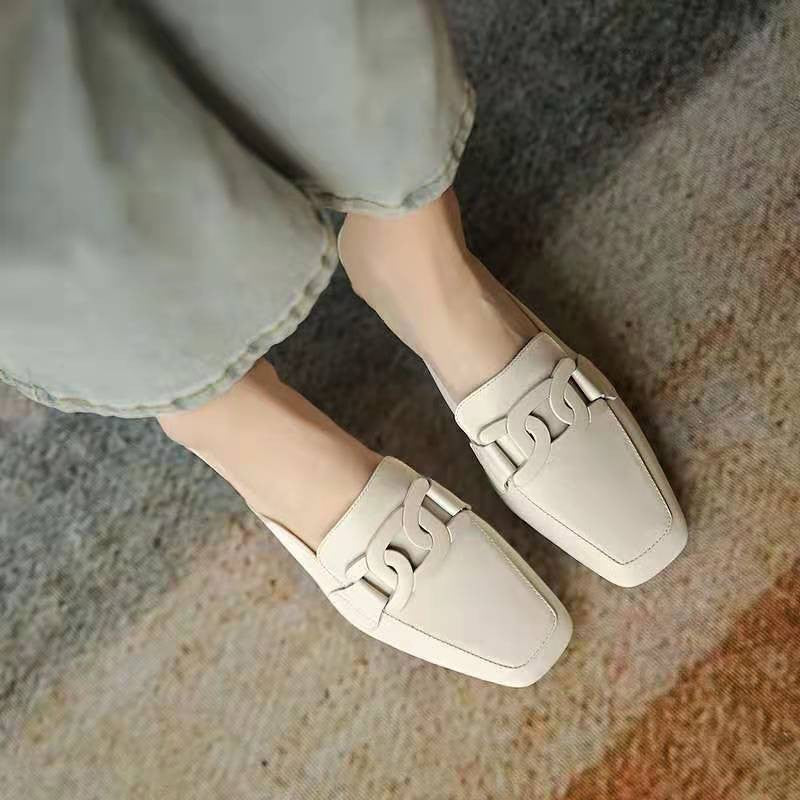 Women's Orthopedic Loafers with Leather Upper and Anti-Impact Sole