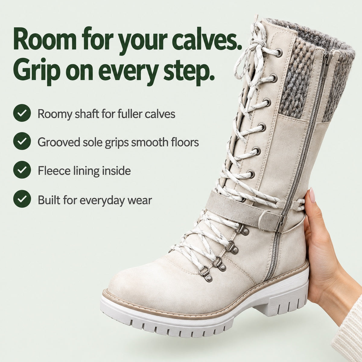 Rachel – Women's Wide Calf Boots, key benefits