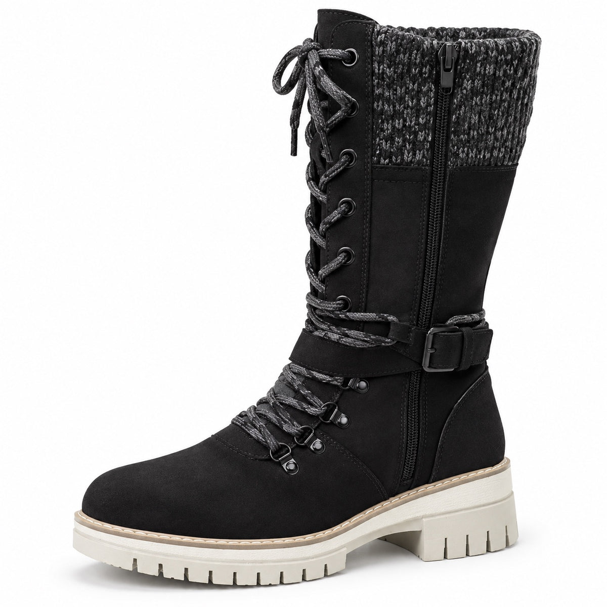 Rachel – Women's Wide Calf Boots in Black