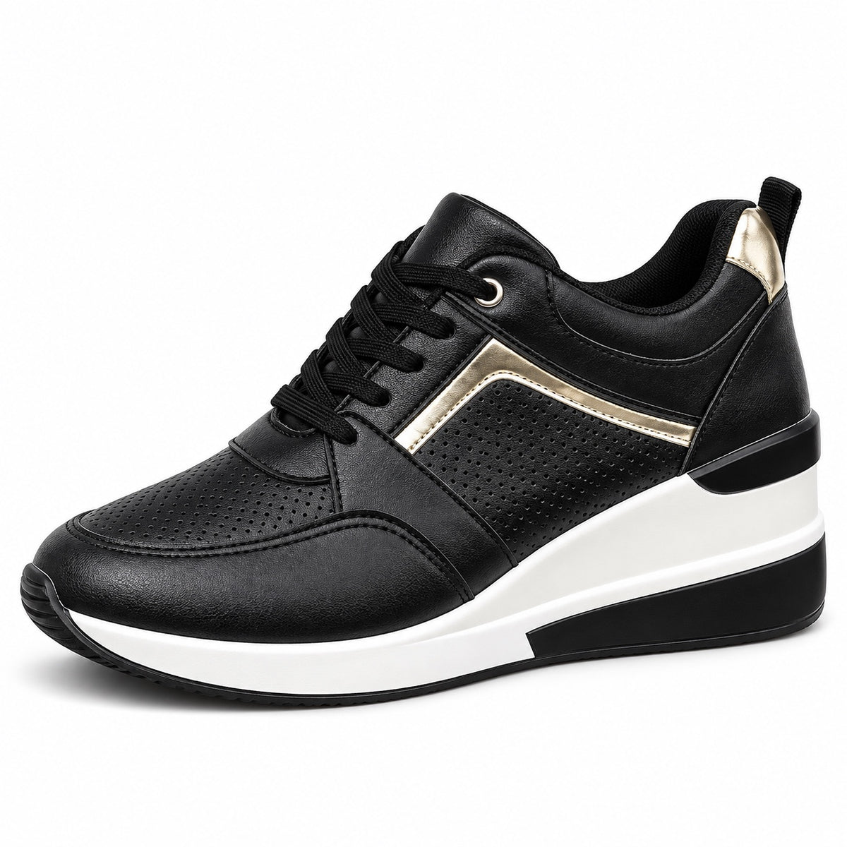 Rebecca – Women's Arch Support Sneakers in Black
