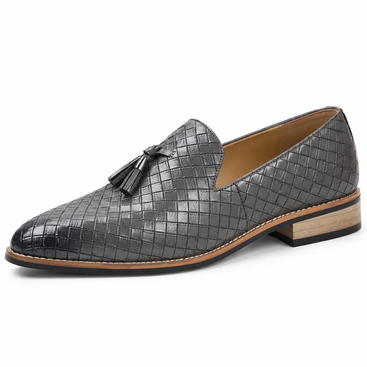 Ricky – Men's Slip-On Loafers in Gray